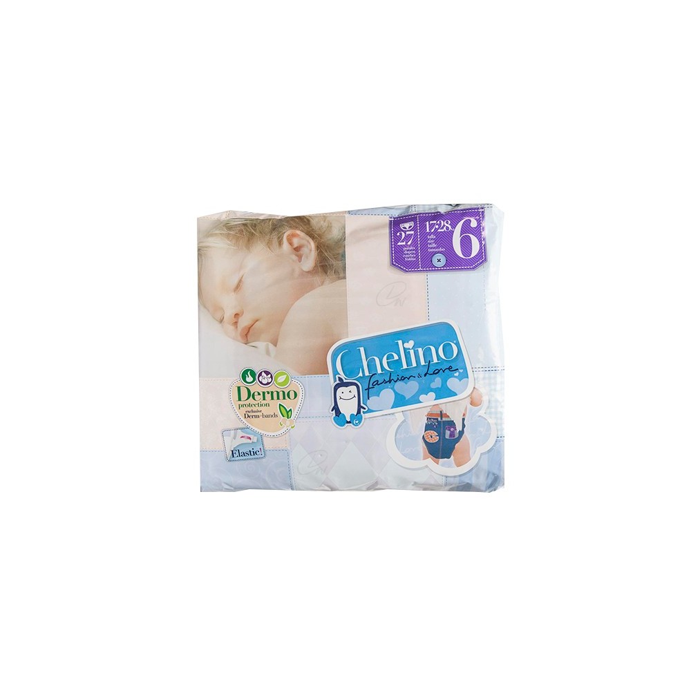 PAÑAL CHELINO INFANTIL T 6 17  28 KG 27 PAÑALES