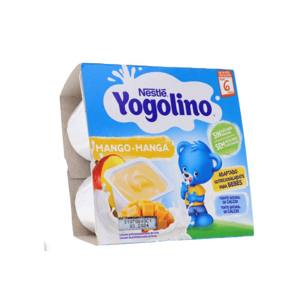 YOGOLINO 4 TARRINAS 100 G SABOR MANGO