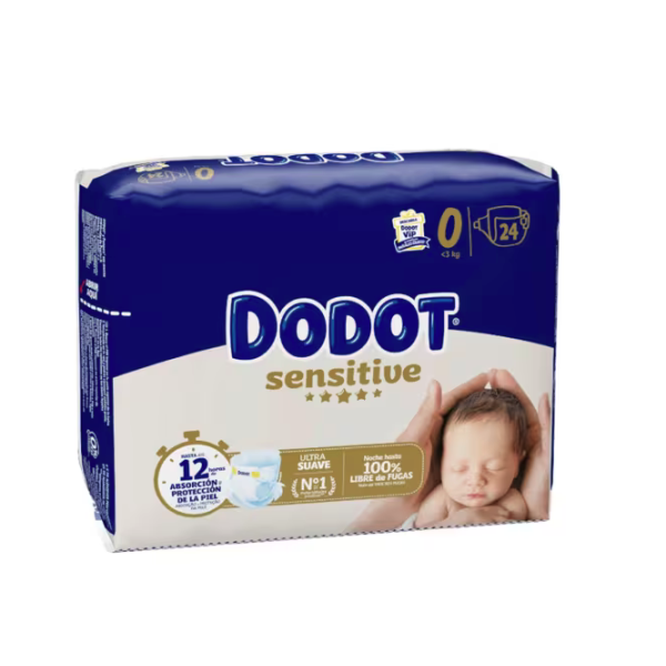 DODOT TALLA 0 SENSITIVE 24 PAÑALES