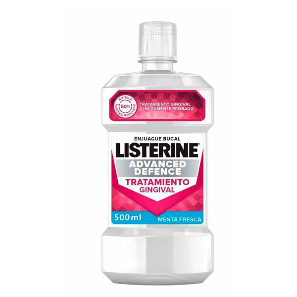 LISTERINE ADVANCED DEFENCE TRATAM GINGIVAL 500ML