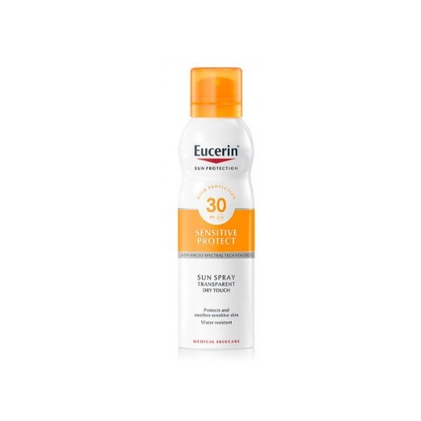 EUCERIN SUN PROTECTION 30 SPRAY TRANSPARENTE DRY TOUCH SENSI