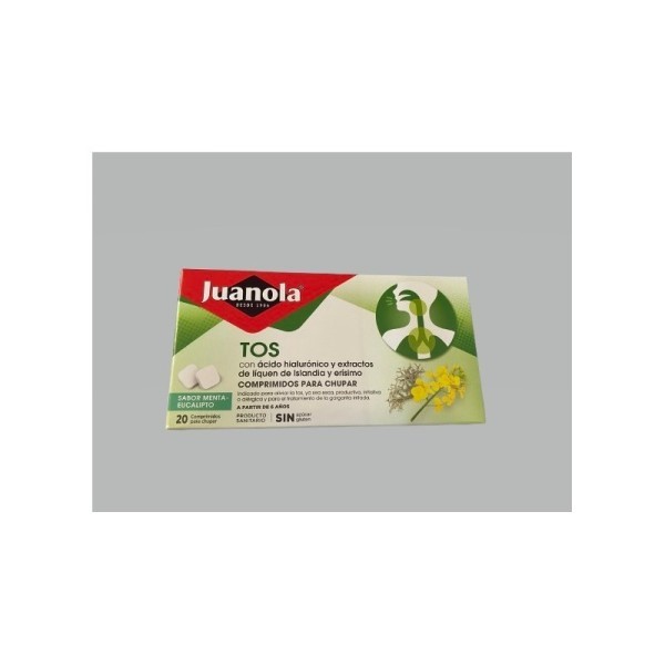 Juanola Tos Sabor Menta Eucalipto 20 Comprimidos - Tos Seca y Productiva