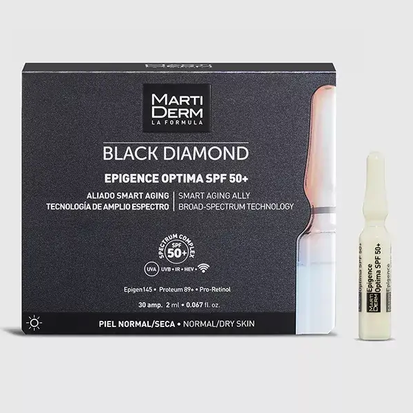 MARTIDERM BLACK DIAMOND EPIGENCE OPTIMA SPF 50 30 AMPOLLAS