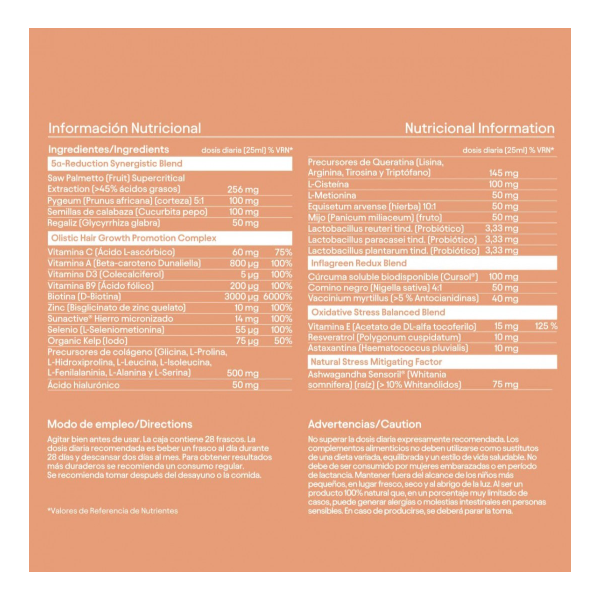 Olistic Women Tratamiento Anticaída Cabello 28 Viales... 2