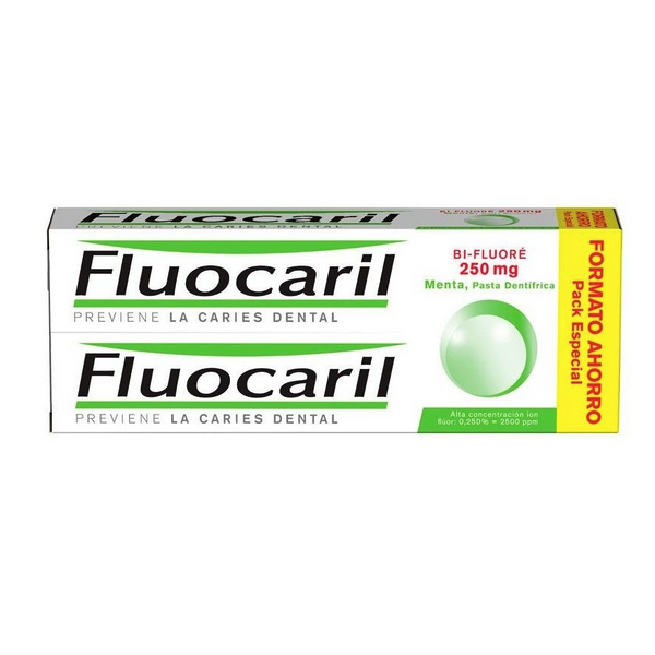 FLUOCARIL BI-FLUORÉ 250 MG MENTA DUPLO (2 x 125 ML)