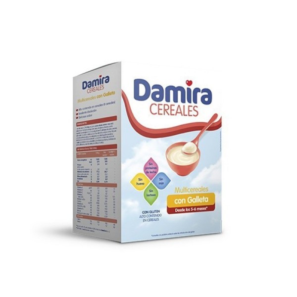 DAMIRA PAPILLA 8 CEREALES GALLETA MARIA Y FOS  600 G