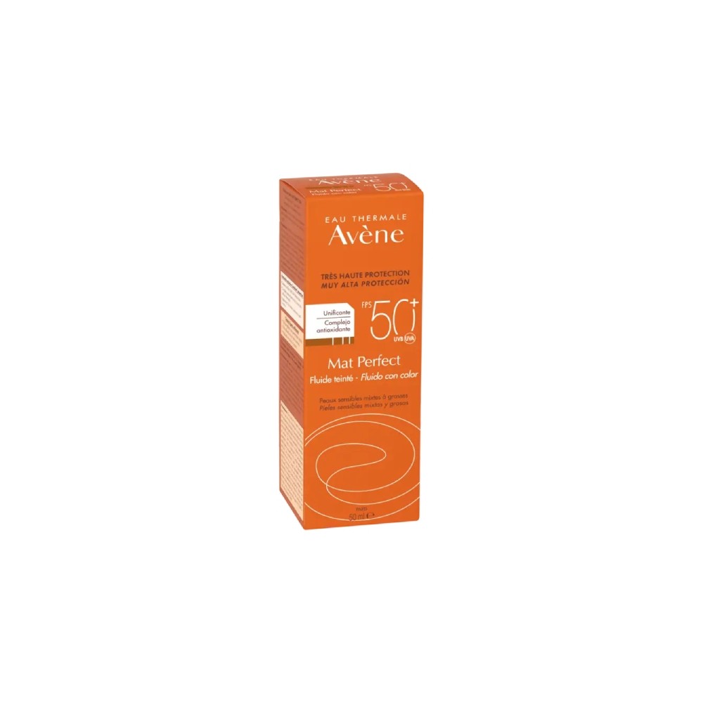 ﻿AVENE SOLAR FLUIDO MAT PERFECT COLOR SPF 50+...