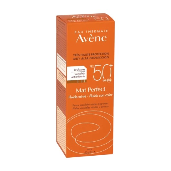 ﻿AVENE SOLAR FLUIDO MAT PERFECT COLOR SPF 50+ (50 ML)