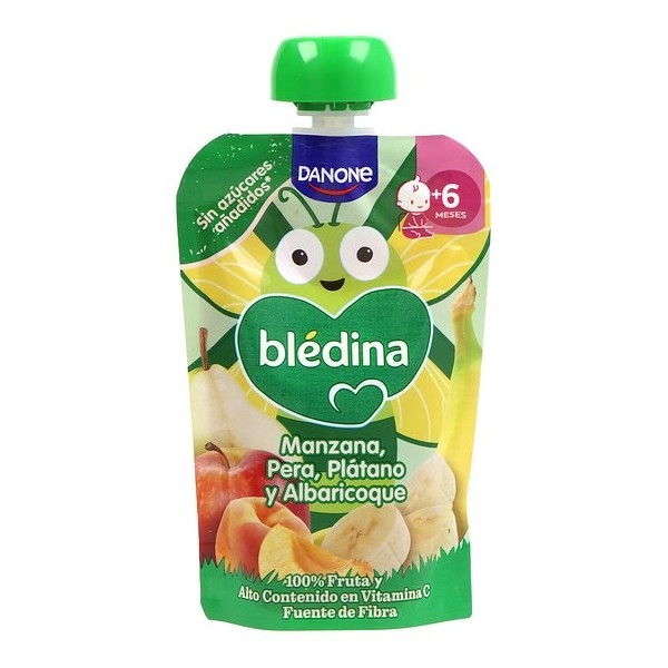 Blédina Pouch Manzana, Pera, Plátano y Albaricoque - Multifrutas