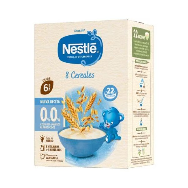 Nestlé Papilla 8 Cereales 330 g - Inicio y Viajes