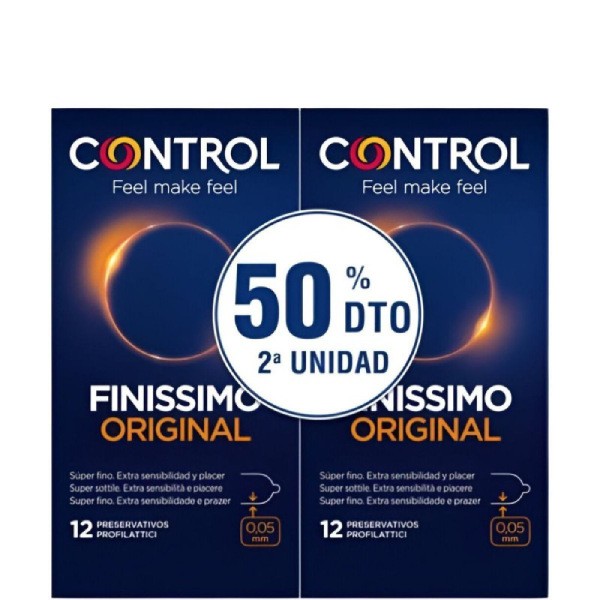 Control Finissimo Preservativos Duplo 2 x 12 Unidades