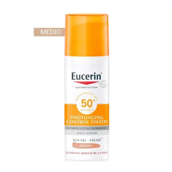 Eucerin Sun Photoaging Control CC Cream SPF 50+ con Color...