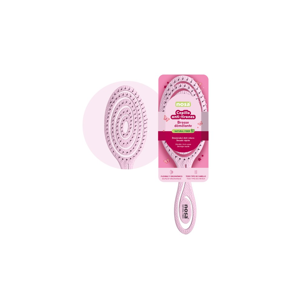Cepillo Anti Tirones Nosa Rosa