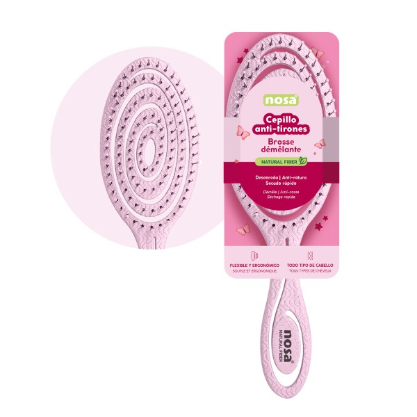 Cepillo Anti Tirones Nosa Rosa