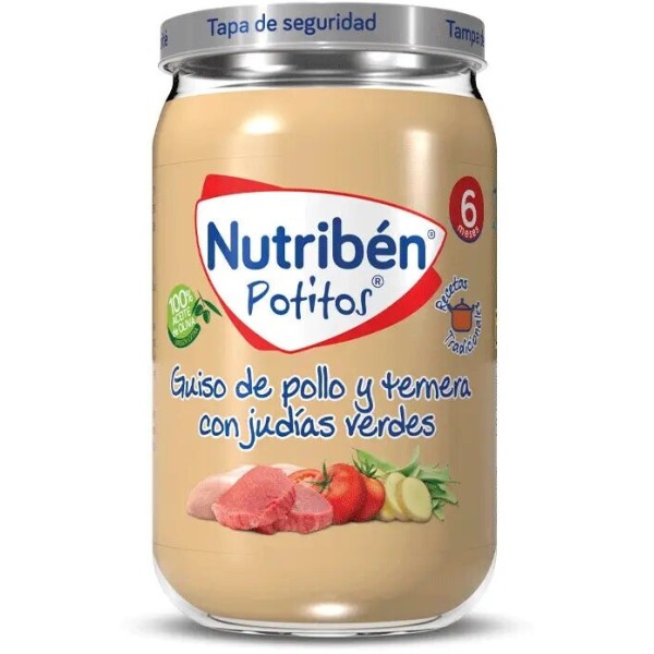 Potito Nutribén Guiso de Garbanzos con Pollo y Ternera 235 g