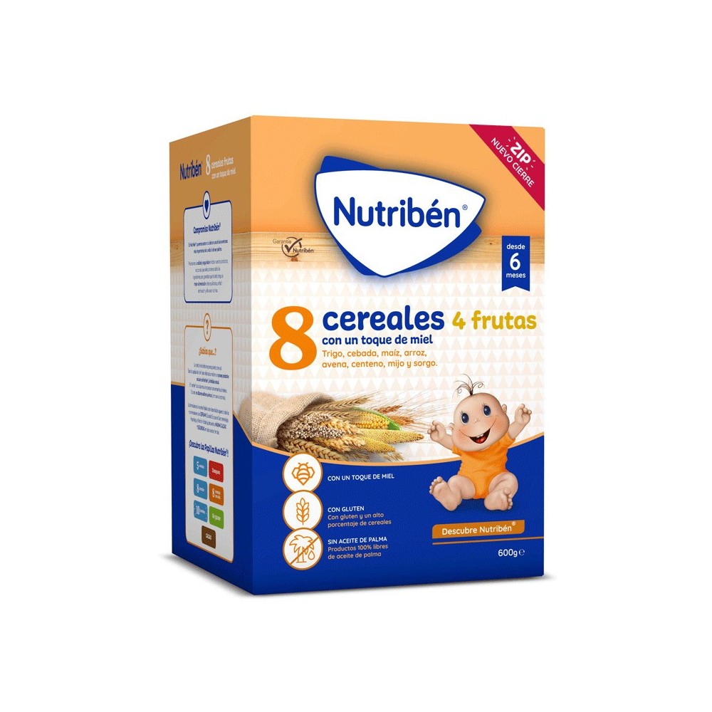 NUTRIBEN 8 CEREALES Y MIEL 4 FRUTAS 600 G