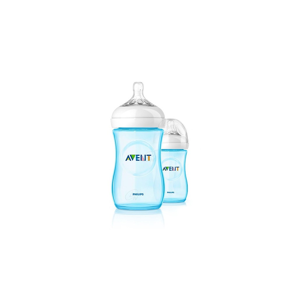 AVENT BIBERON PP NATURAL 260 ML AZUL