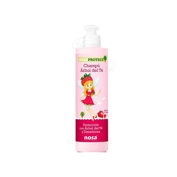 Nosa Champú Árbol del Té Rosa 250 ml - Higiene y Protección Fresa