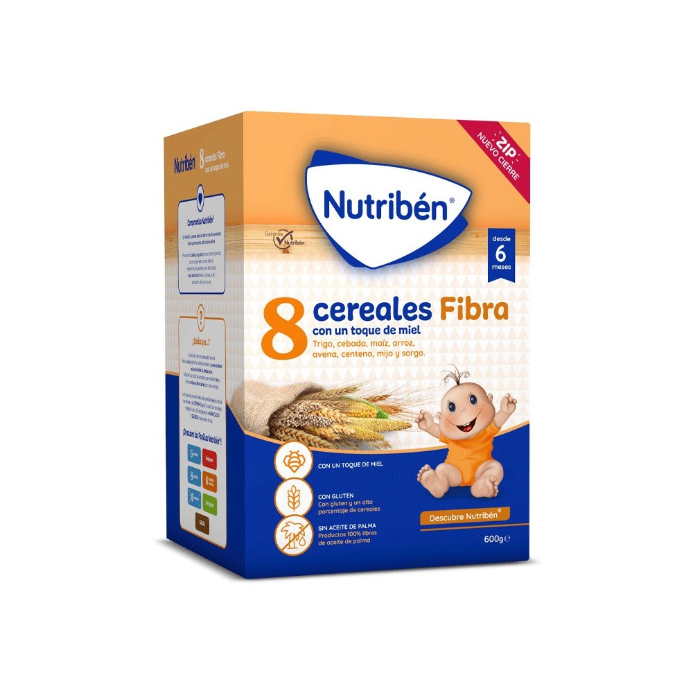 NUTRIBEN 8 CEREALES Y MIEL FIBRA 600 G
