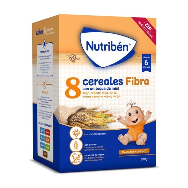 NUTRIBEN 8 CEREALES Y MIEL FIBRA 600 G