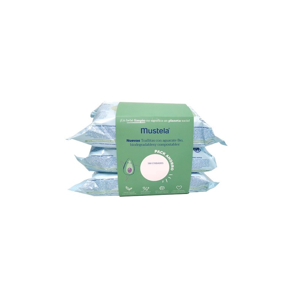TOALLITAS MUSTELA PACK 3X 60 TOALLITAS