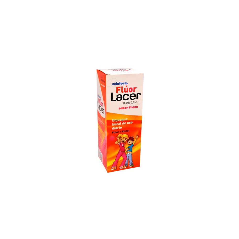 LACER COLUTORIO FLUOR DIARIO 005  FRESA 500 ML