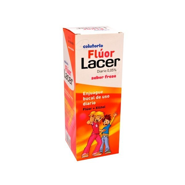LACER COLUTORIO FLUOR DIARIO 005  FRESA 500 ML