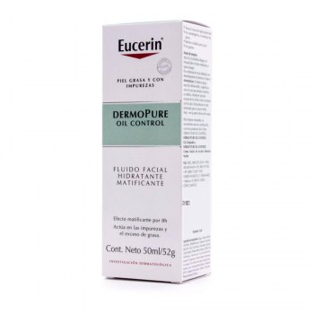 dermopure oil control fluido facial hidratante matificante 50 ml eucerin